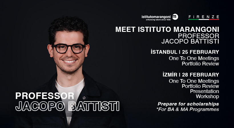 istituto marangoni jacopo battisti ile bire bir görüşmeler